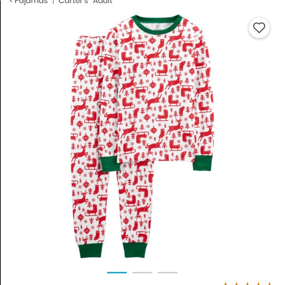 Carters two piece Christmas pajamas